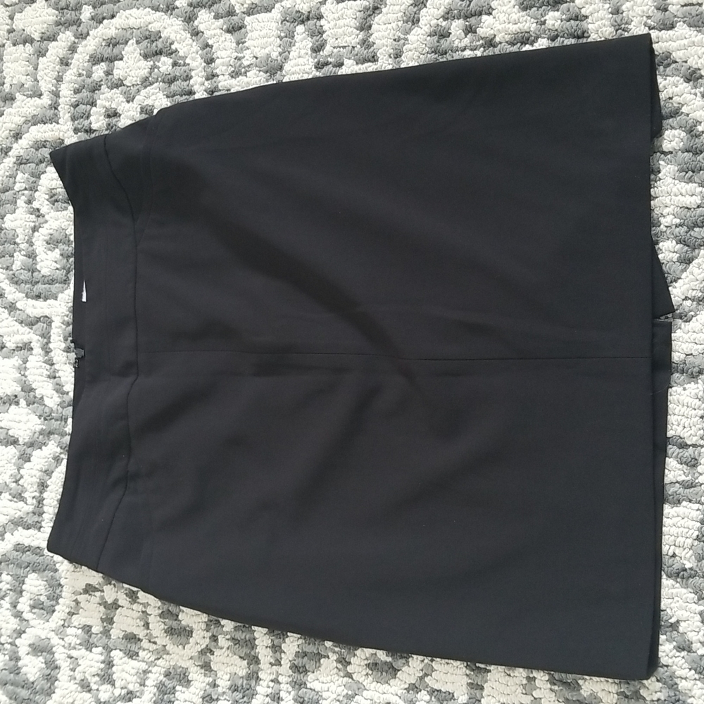 (4P) Worthington Petite Classic Black Skirt with Pockets Occasion Minimalist